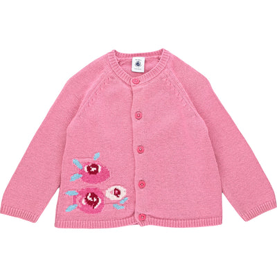 Cardigan de seconde main en laine et coton pour bébé fille de 18 mois - Vue 1