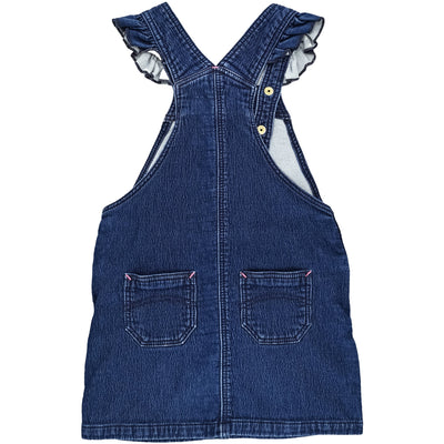 Robe salopette de seconde main en jean pour enfant fille de 4 ans - Vue 2