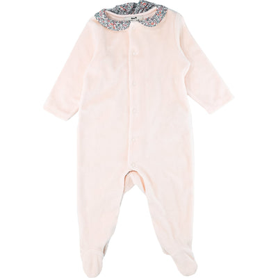 Pyjama de seconde main en velours pour bébé fille de 9 mois - Vue 1