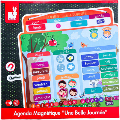 Jeu éducatif "Agenda magnétique Une Belle Journée" de seconde main pour enfant à partir de 3 ans - Vue 1