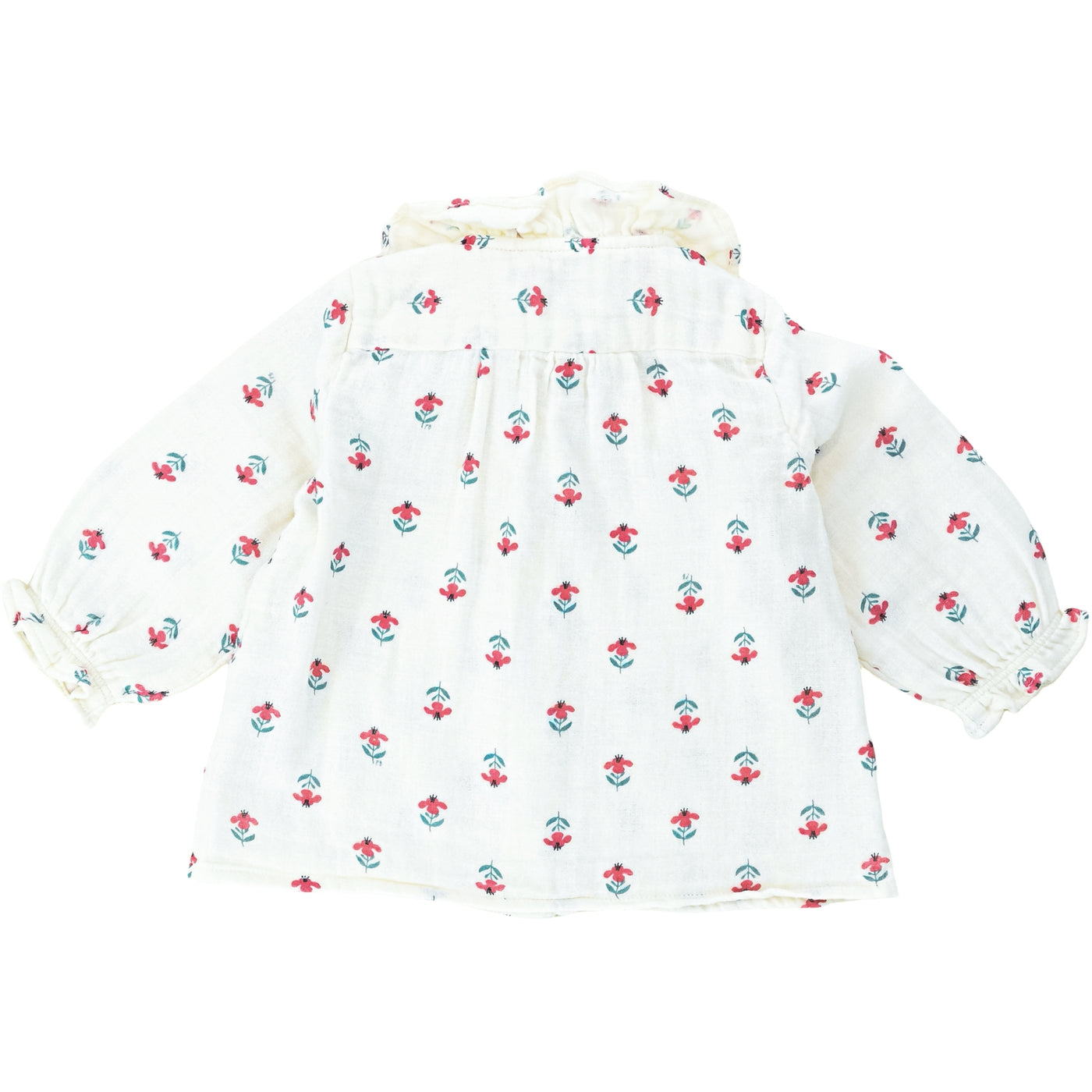 Blouse à manches longues 6 mois en coton bio