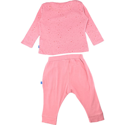 Ensemble t-shirt à manches longues + pantalon de seconde main en coton pour bébé fille de 6 mois - Vue 2