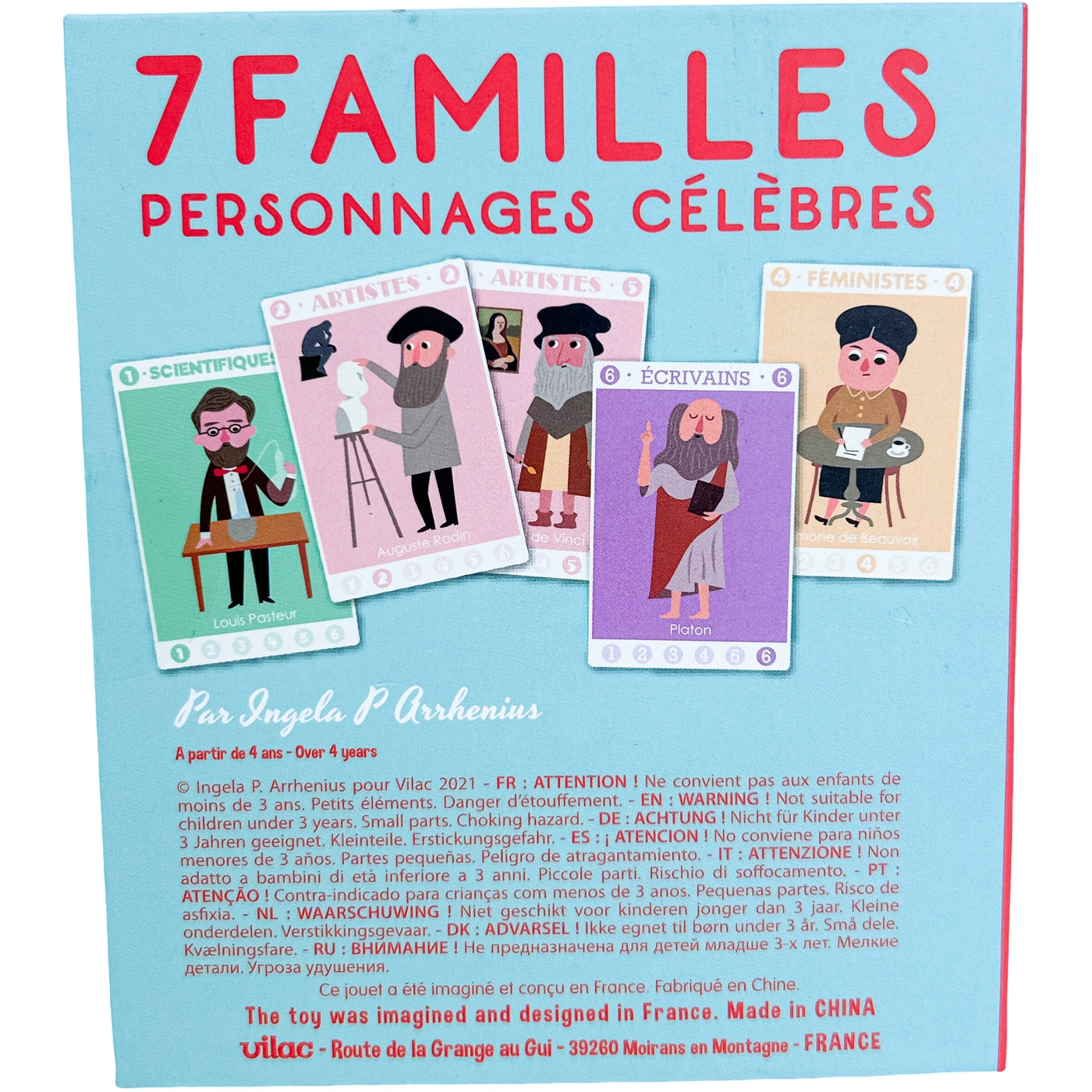 Jeu de cartes "Jeu de 7 familles Personnages célèbres" de seconde main pour enfant à partir de 4 ans - Vue 2