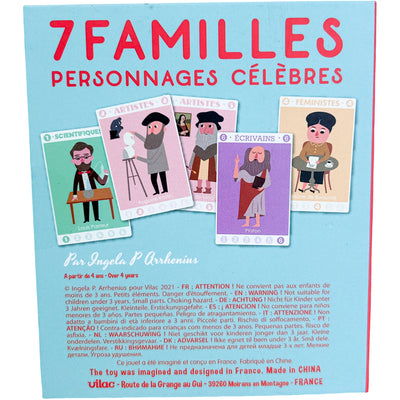 Jeu de cartes "Jeu de 7 familles Personnages célèbres" de seconde main pour enfant à partir de 4 ans - Vue 2