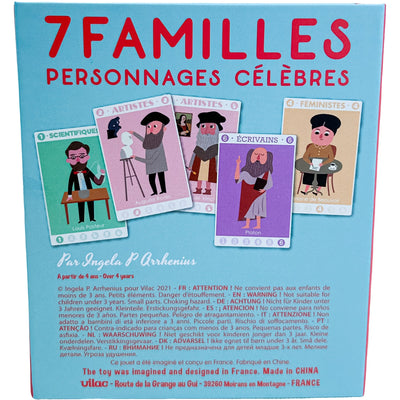 Jeu de cartes "Jeu de 7 familles Personnages célèbres" de seconde main en carton pour enfant à partir de 4 ans - Vue 3