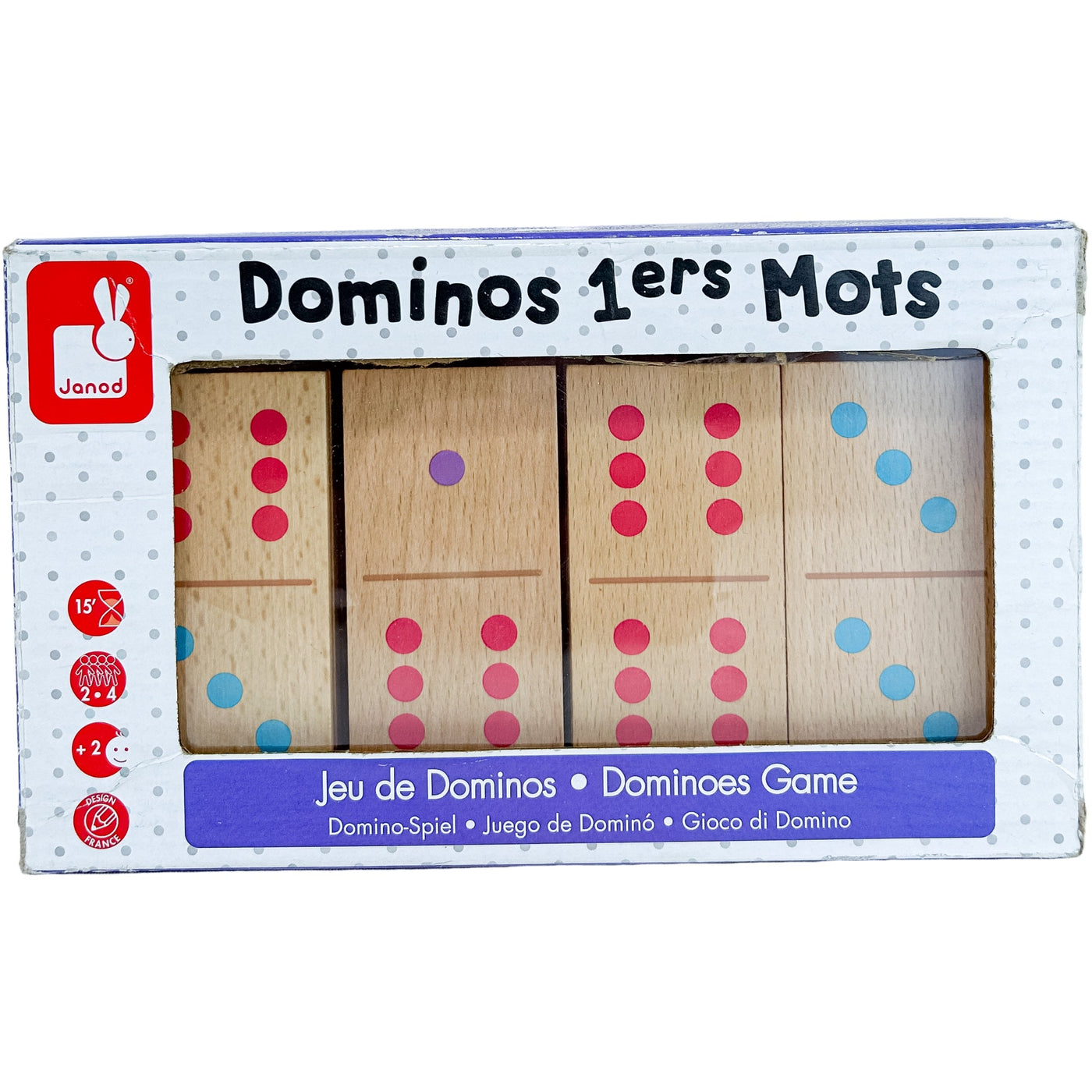 Jeu de dominos "Dominos 1ers Mots" de seconde main en bois pour enfant à partir de 24 mois - Vue 1