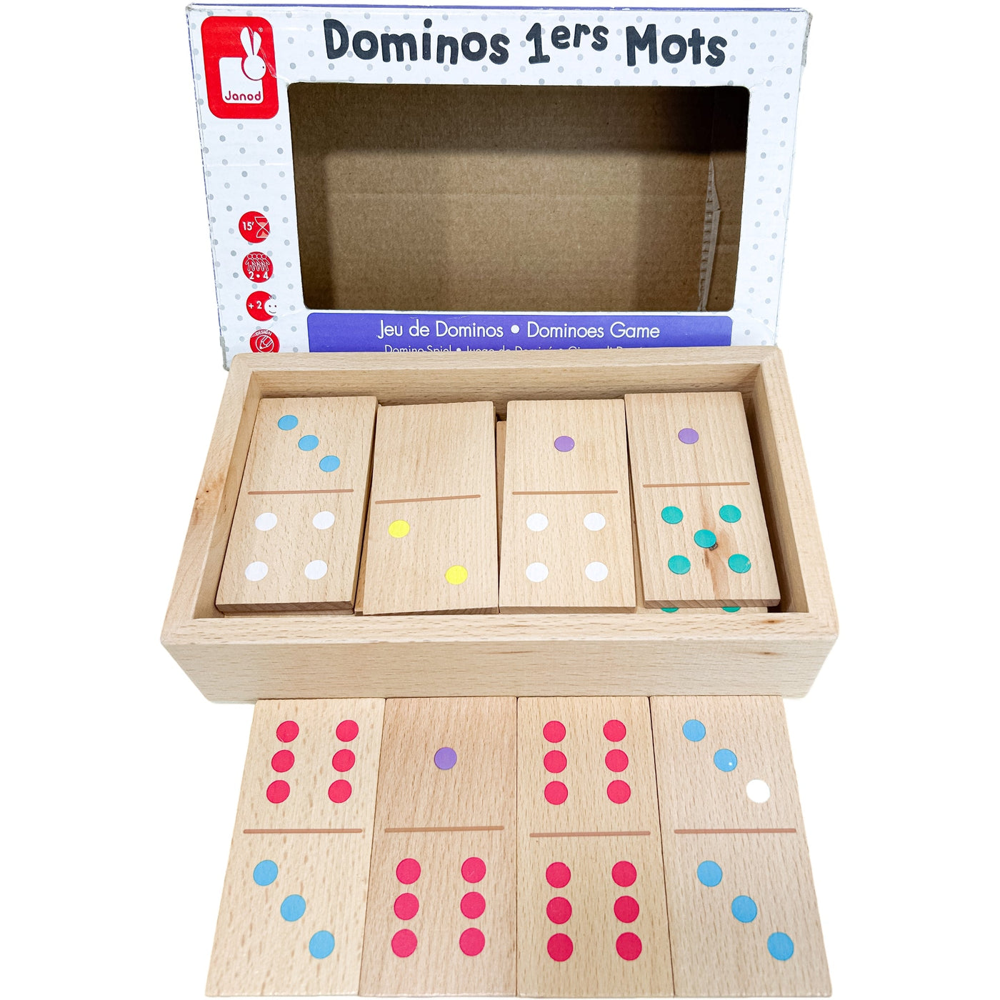 Jeu de dominos "Dominos 1ers Mots" de seconde main en bois pour enfant à partir de 24 mois - Vue 2