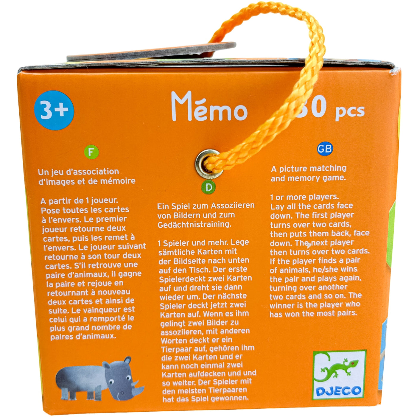 Jeu de mémoire "Jeu de Mémo Jungle" de seconde main en carton pour enfant à partir de 3 ans - Vue 3