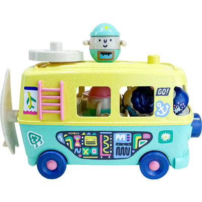 Bus "Le Van avec personnages et accessoires" de seconde main en plastique recyclé pour enfant à partir de 3 ans - Vue 1