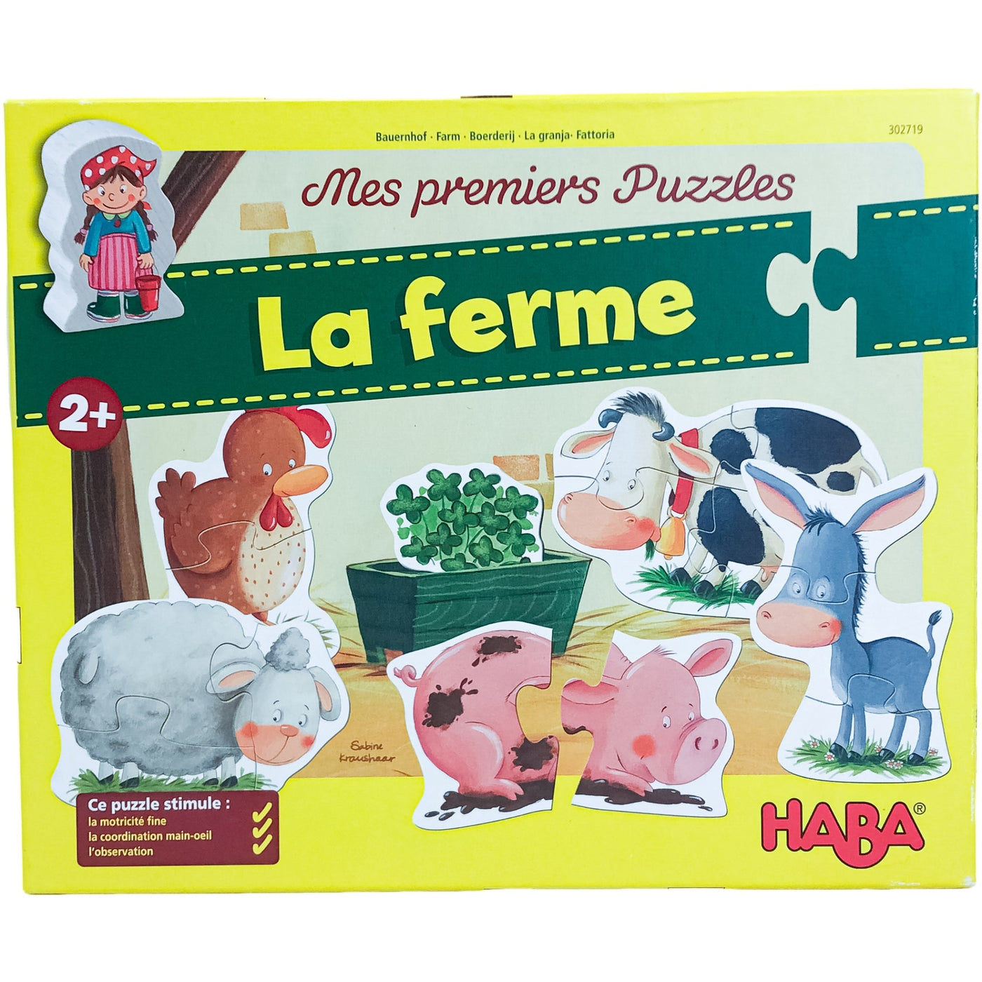 Puzzle premier âge "Mes premiers Puzzles La ferme" de seconde main pour enfant à partir de 2 ans - Vue 1