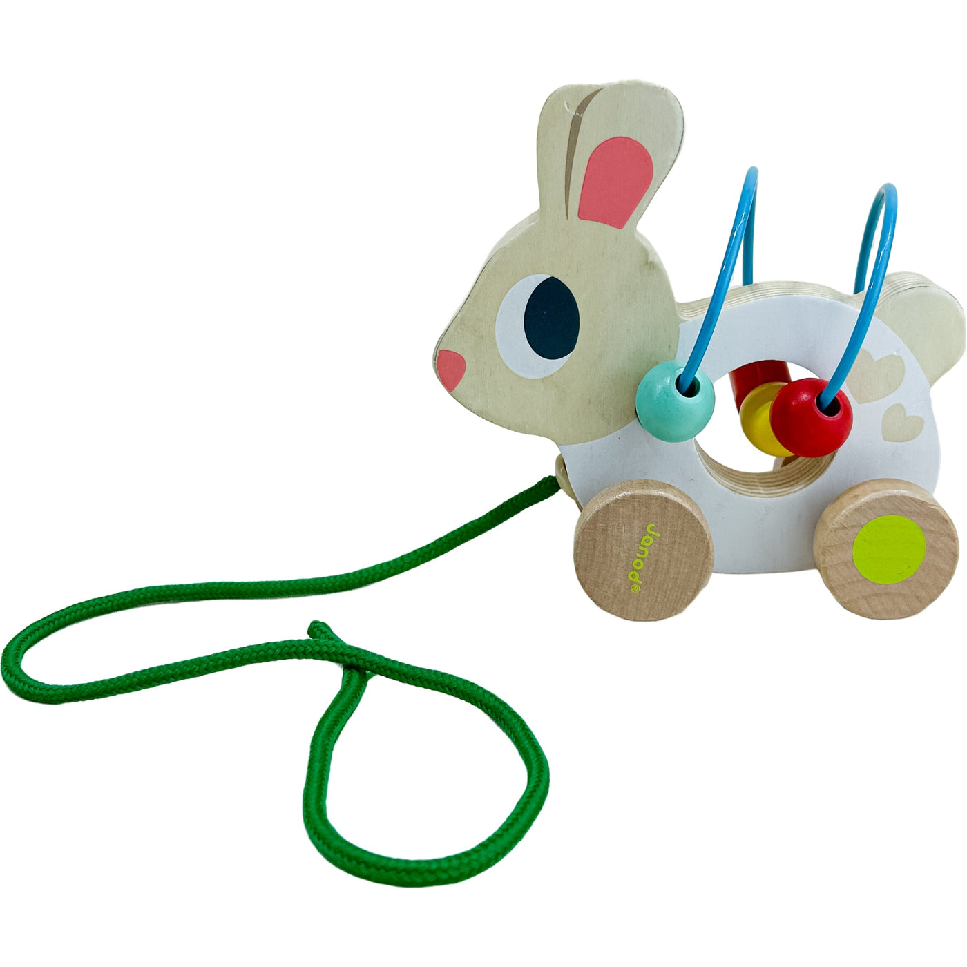 Jouet à tirer "Mini looping lapin à tirer" de seconde main en bois pour enfant à partir de 12 mois - Vue 1