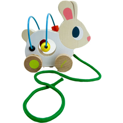 Jouet à tirer "Mini looping lapin à tirer" de seconde main en bois pour enfant à partir de 12 mois - Vue 2