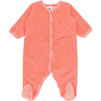 Pyjama de seconde main en velours pour bébé fille de 3 mois - Vue 1