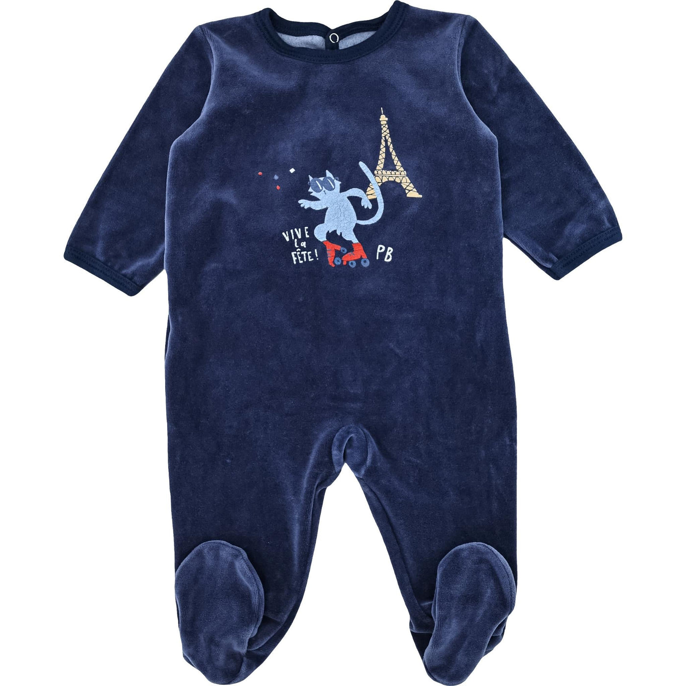 Pyjama de seconde main en velours pour bébé de 6 mois - Vue 1