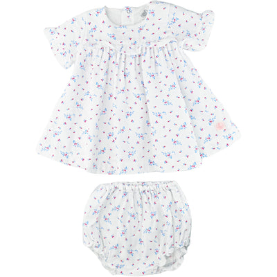 Robe avec bloomer de seconde main en coton pour bébé fille de 6 mois - Vue 1