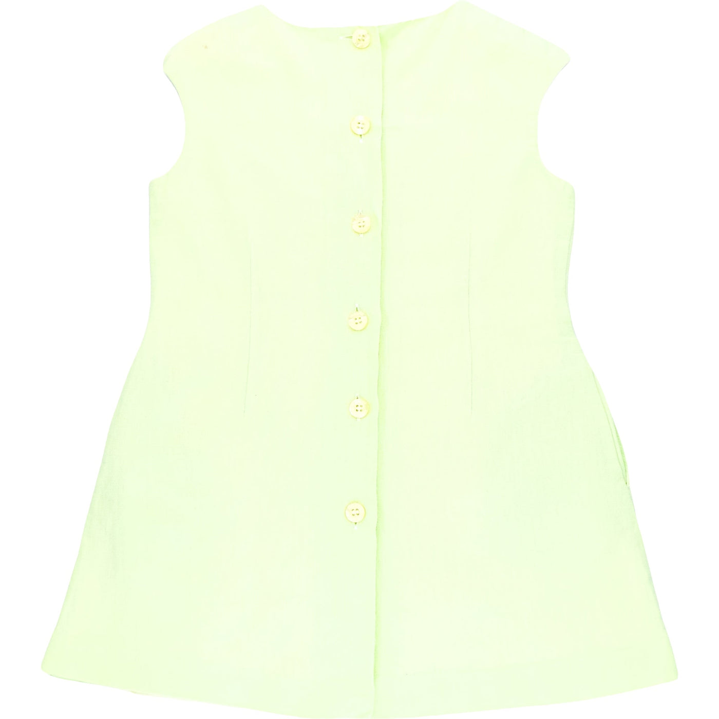 Robe sans manche de seconde main en lin et coton pour enfant fille de 4 ans - Vue 2