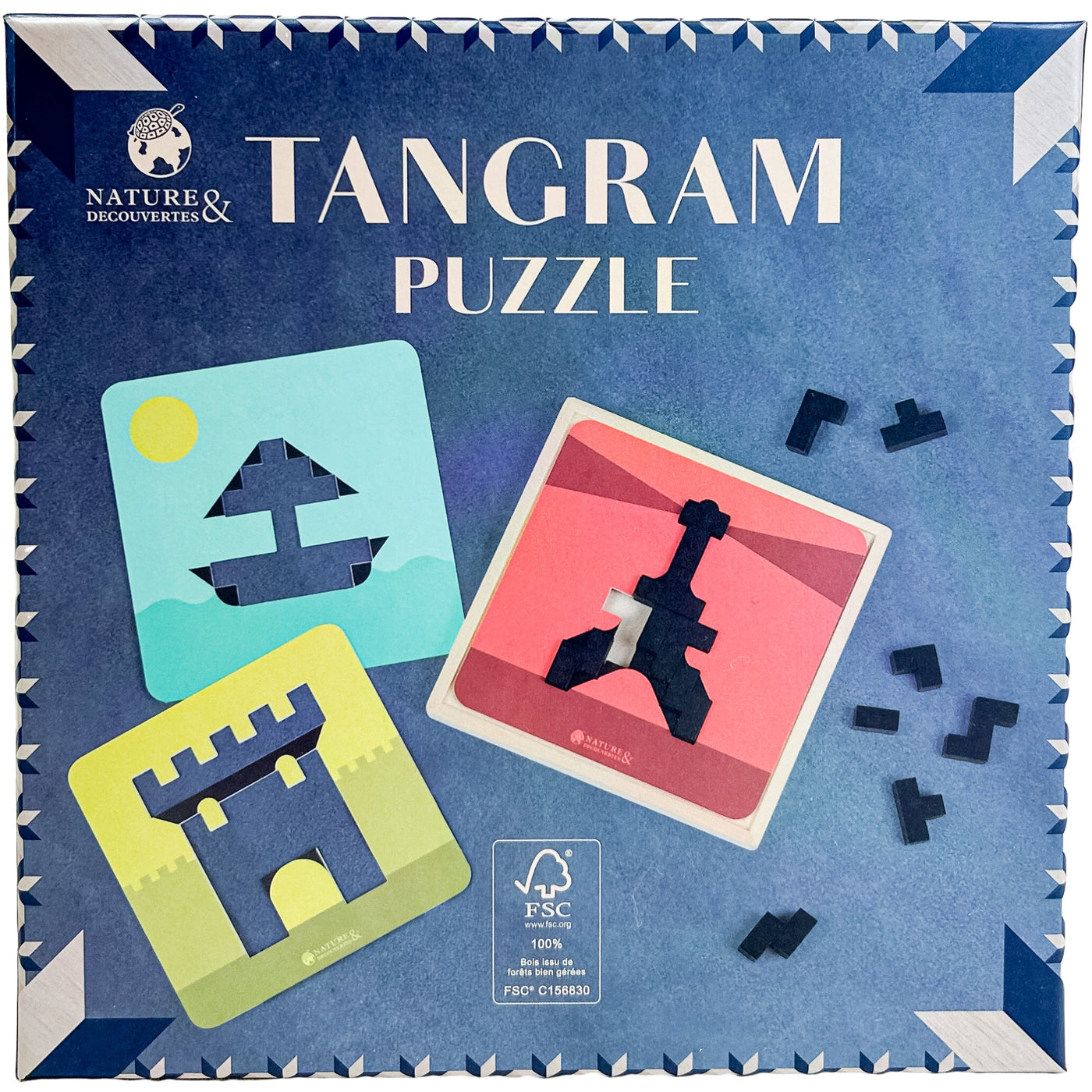 Puzzle "Tangram Puzzle casse-tête" de seconde main en bois pour enfant à partir de 6 ans - Vue 1