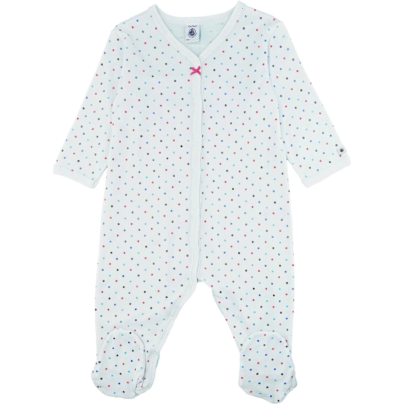 Pyjama de seconde main en coton pour bébé fille de 12 mois - photo recto
