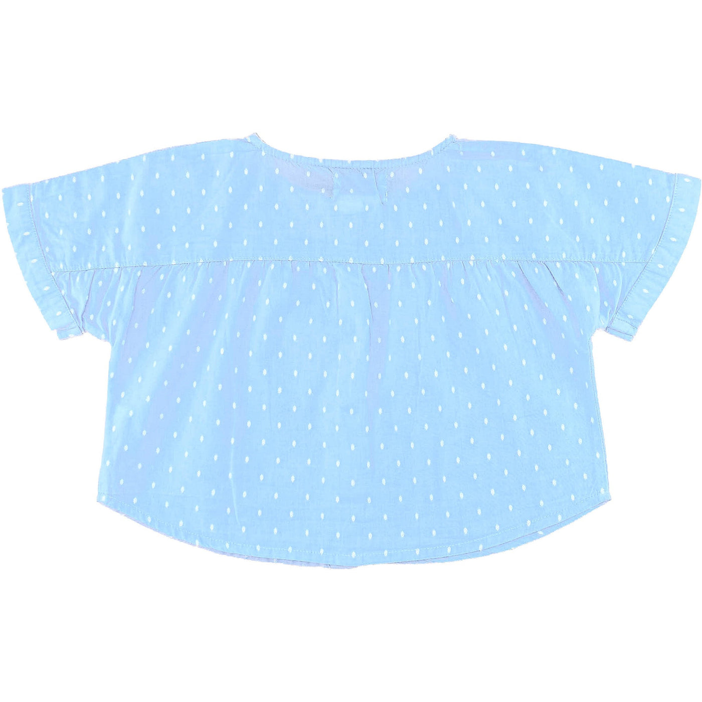 Blouse à manches courtes de seconde main en coton pour bébé fille de 24 mois - photo verso