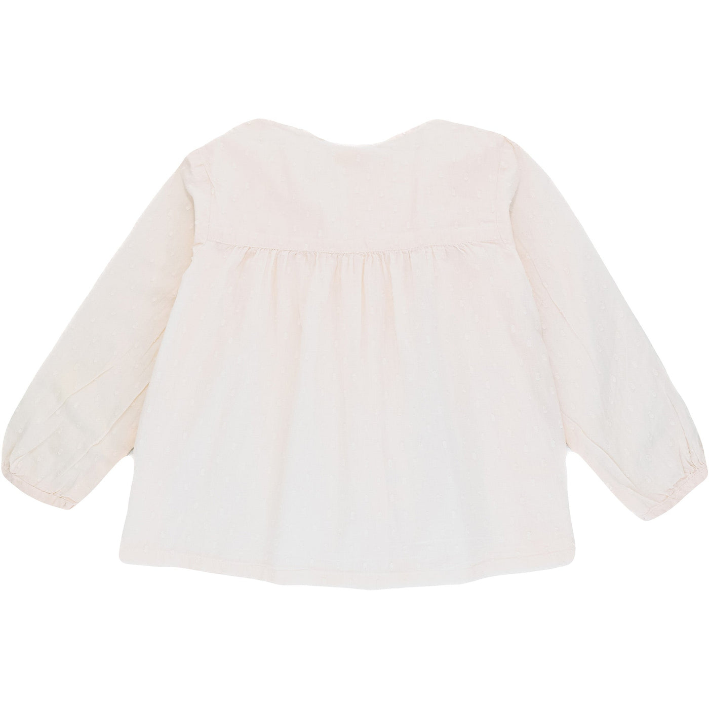 Blouse à manches longues de seconde main en coton bio pour enfant fille de 4 ans - photo verso